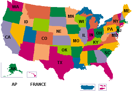 U.S.A. Map